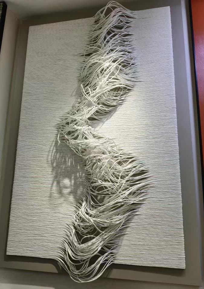 Cuadro Abismo · Cuadro con relieve pintado a mano