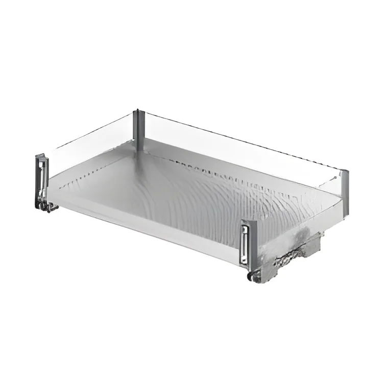 Canasto extraíble plano de vidrio, tres lados, mueble de 30 a 50 cm