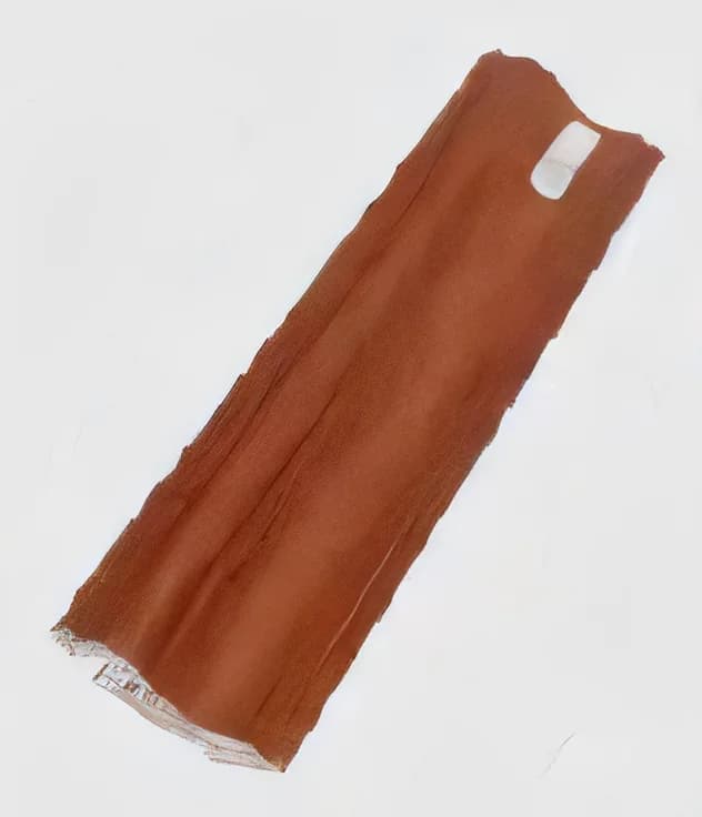 Perfil ancho para panel de PVC símil madera rojiza 1