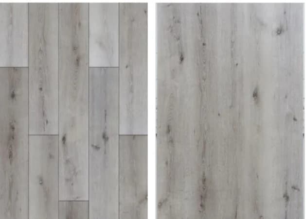 Piso SPC símil madera gris claro 2 · 1