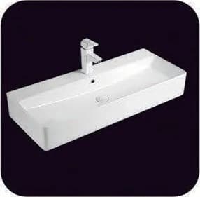 Lavatorio sobre mesada rectangular 100 × 42 × 15,5