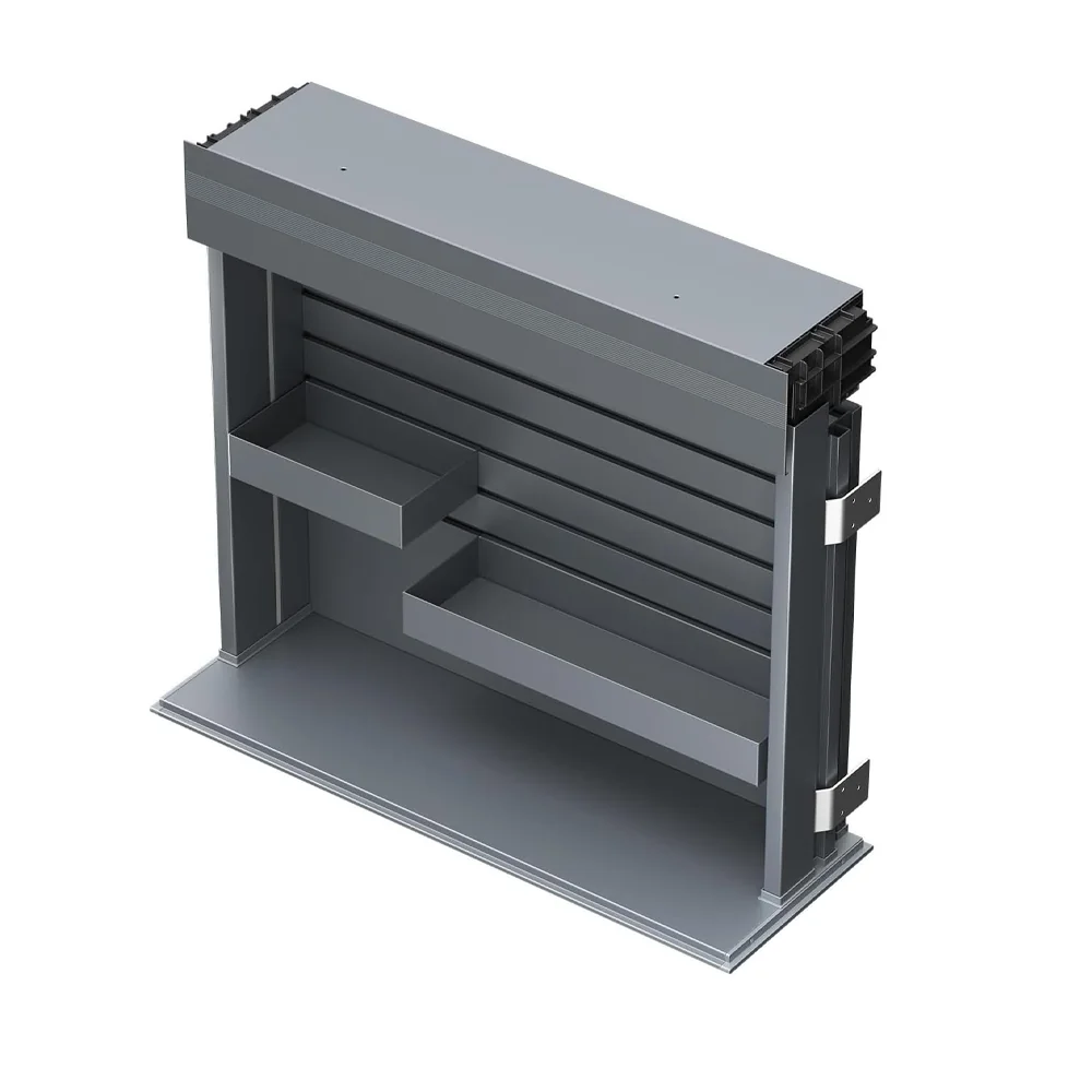 Canasto elevable eléctrico de vidrio para alacena, mueble de 60 cm