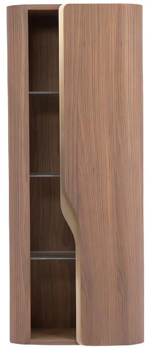 Mueble colgante vertical con estantes y puerta curva 46,5 × 32 cm