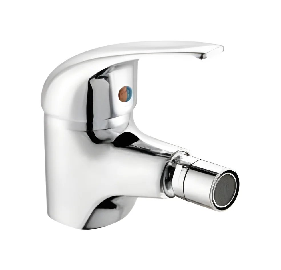 Monocomando de bidet · línea maneta larga curva