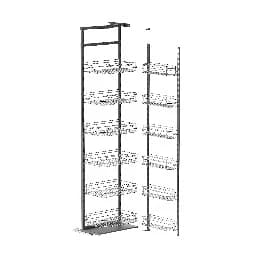 Columna despensero de alambre redondo, 6 niveles, mueble de 45 cm