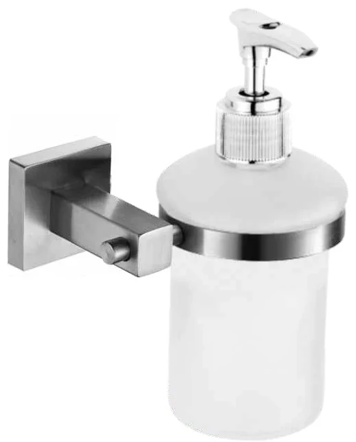 Dispenser de jabón cuadrado cepillado