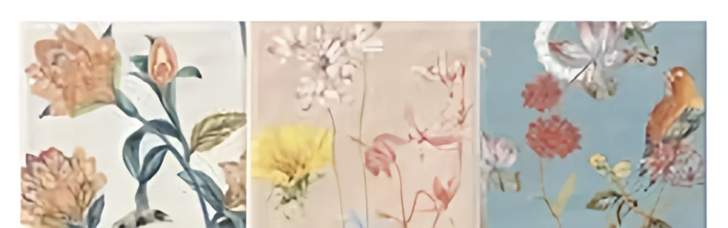 Listelo de patchwork floral 40 × 13