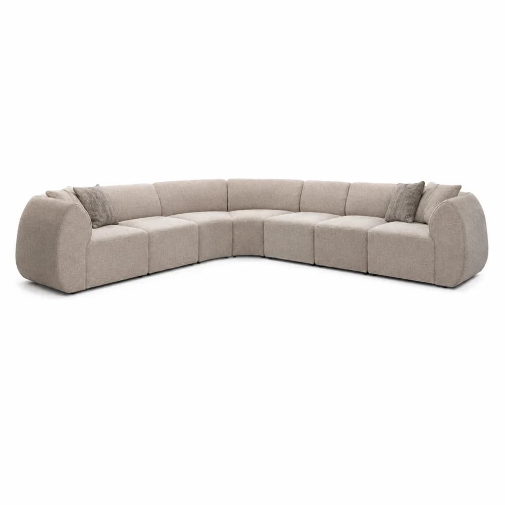 Sofá Nimbo · Sofá modular de extremos redondeados 302 × 374 cm