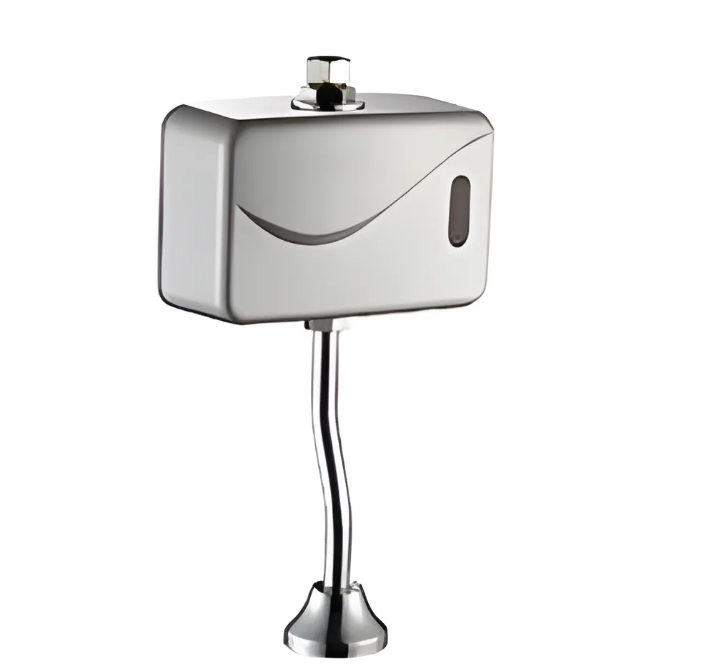Válvula de descarga automática con sensor · a la vista con caño de descarga