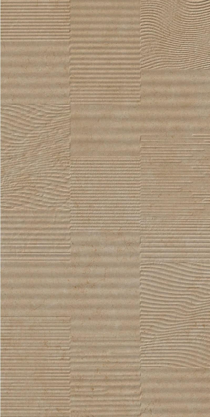 Porcelanato con relieve de ranura horizontal latte · 60 × 120