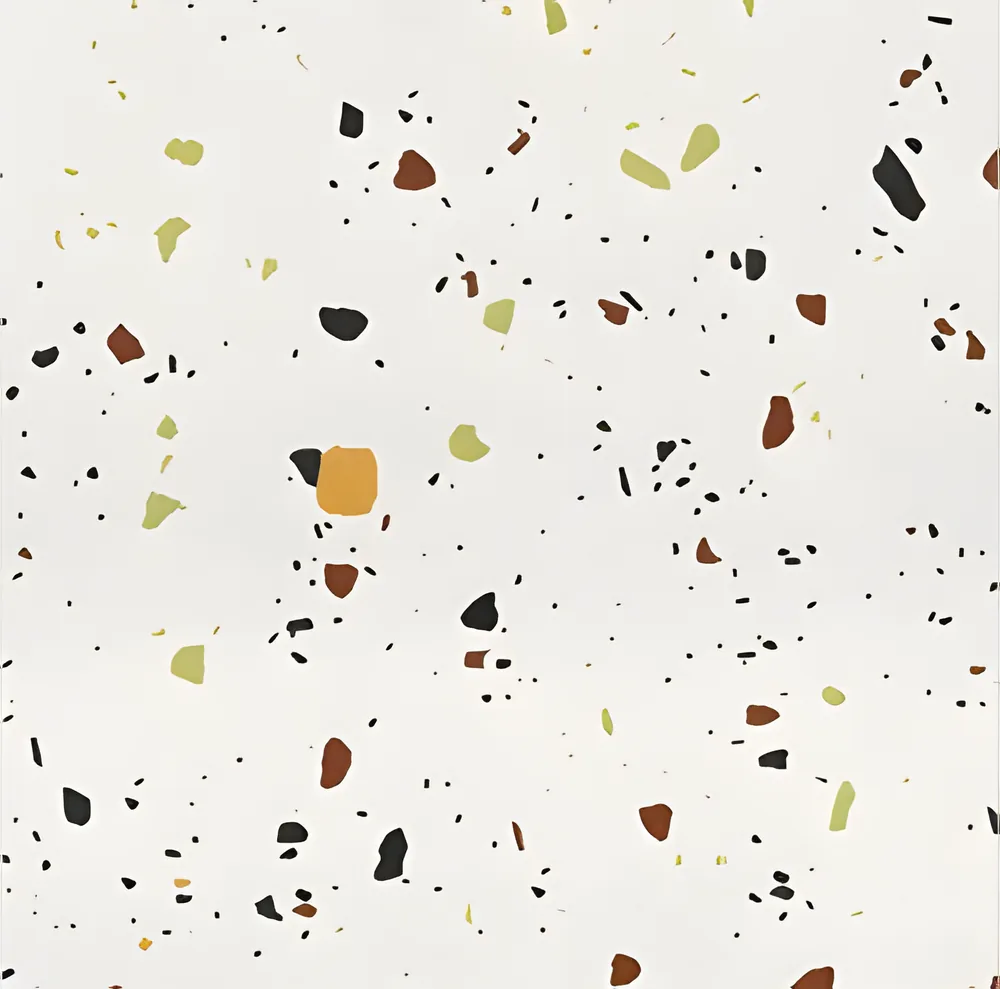 Porcelanato decorado terrazo con confeti 40 × 40