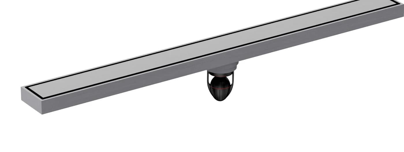 Canaleta de piso oculta de latón para baldosa 55 × 600
