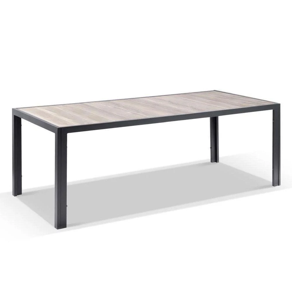 Mesa de comedor de exterior de 220 cm