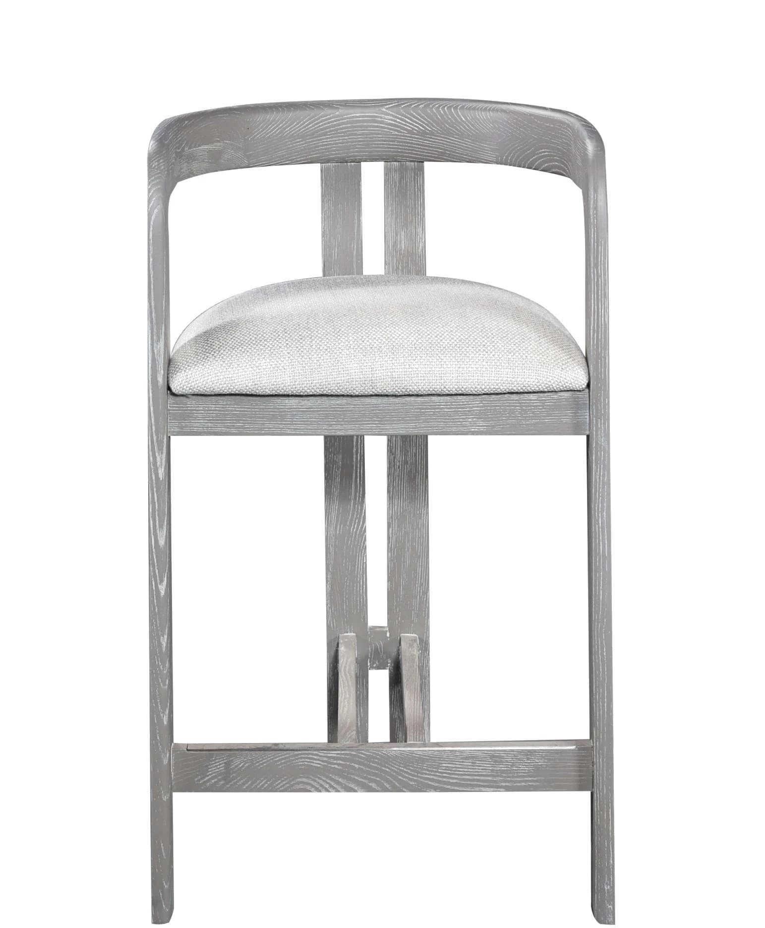 Banqueta Aliaga · Banqueta con respaldo de travesaño y patas de tablas
