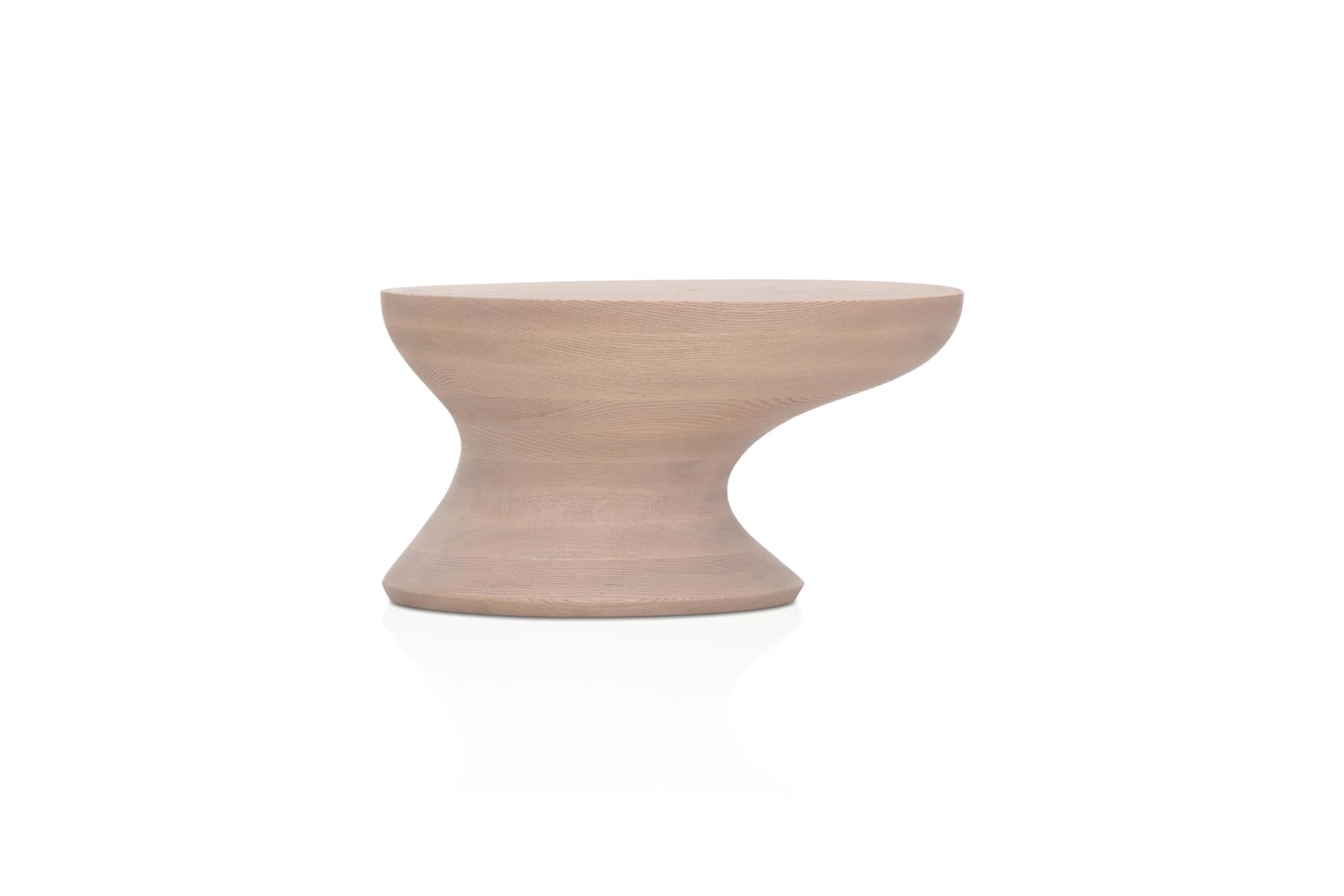 Mesa auxiliar de pie torneado ancho 80 × 37 cm