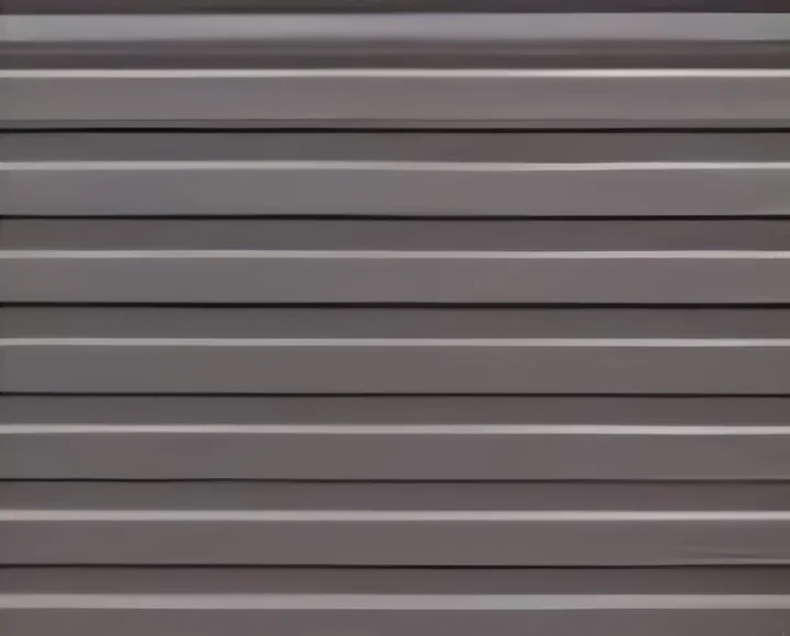 Panel metálico tallado estriado gris 38,3 × 400