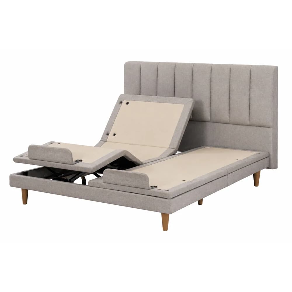 Base articulada doble para cama con respaldo, 4 motores