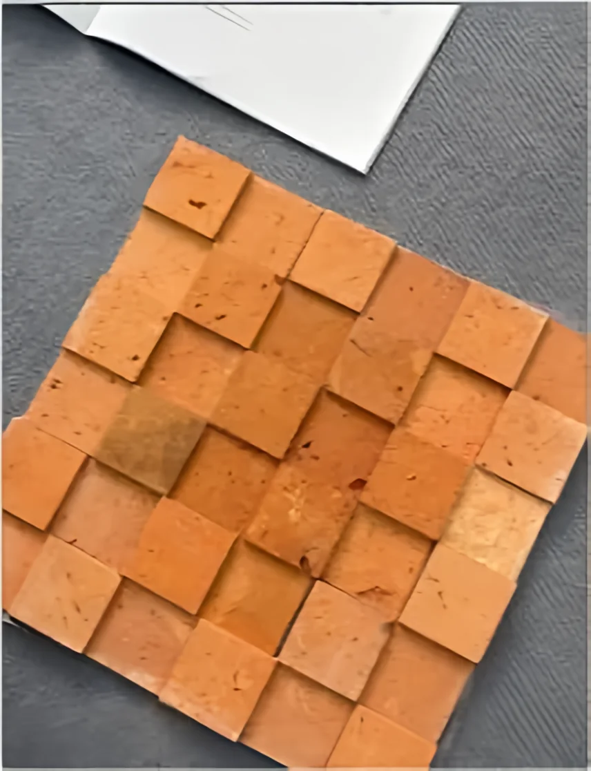 Ladrillo rojo de terracota alto y bajo 50 × 50