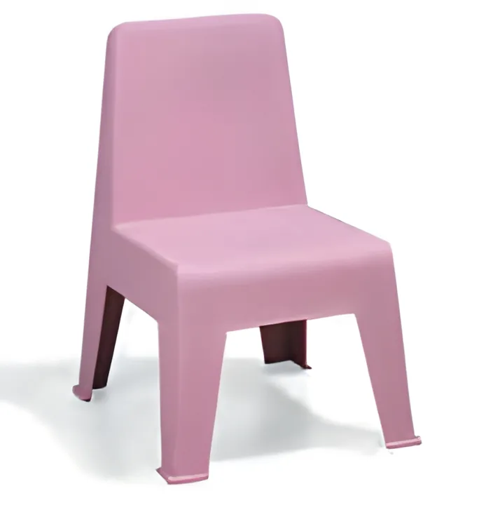 Silla Orusco · Silla infantil de bloque con respaldo recto