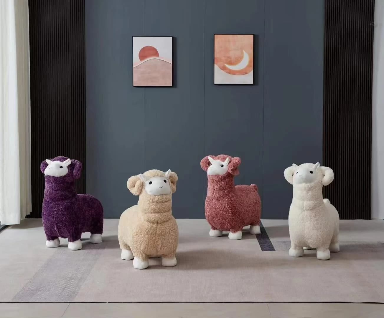 Puf Bonao · Puf con forma de oveja 75 × 35 × 70 cm