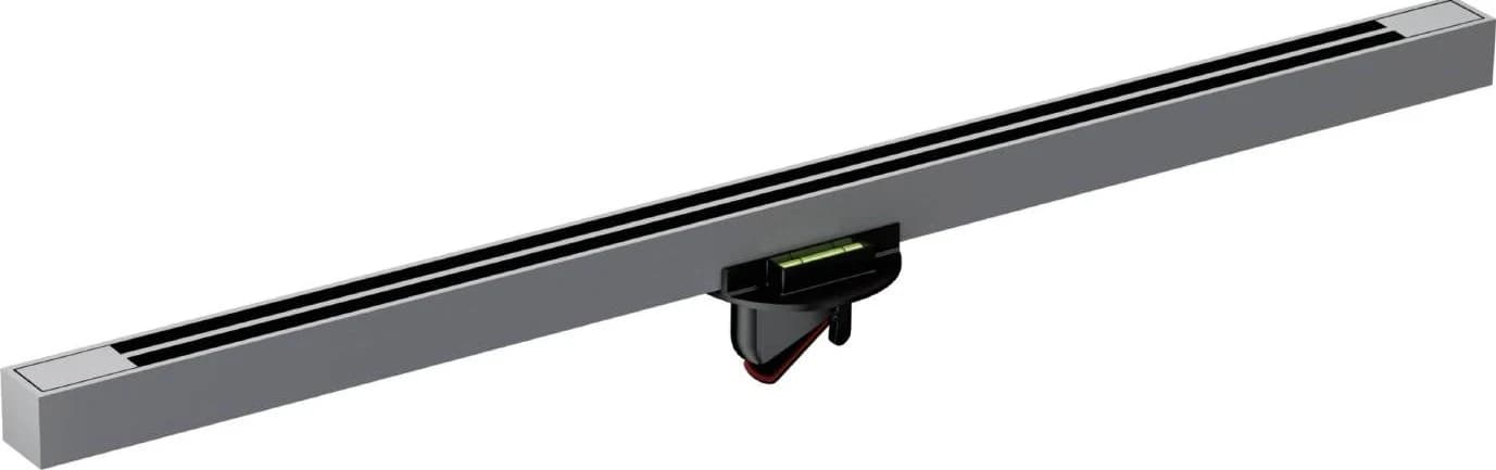Canaleta de piso extra angosta de acero inoxidable de tapa corta y canal abierto 26 × 600