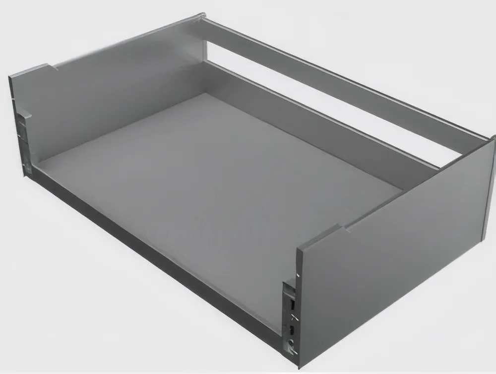 Canasto extraíble liso de aluminio, mueble de 60 y 70 cm